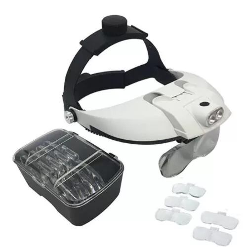 Head Wearing Magnifier With 2 LED & Different Lens – MG81001G
