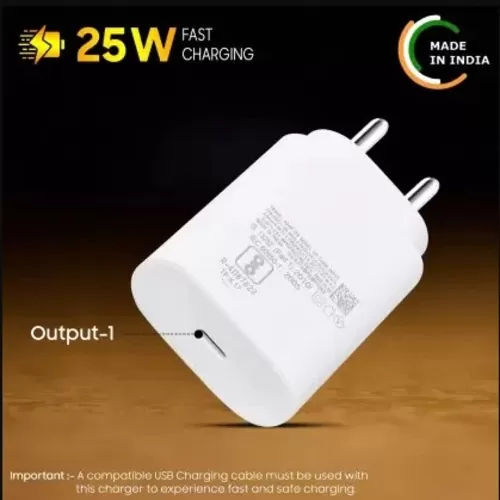 25W USB Super Fast Charging Adapter 3 Amp (Doc) Used For Samsung Phone Best Quality